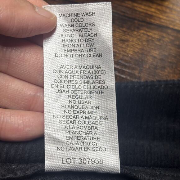 S.C. & Co. Women's Pull on Stretch Corduroy Skirt Black Sz L 5-Pocket Cotton EUC - Picture 5 of 16